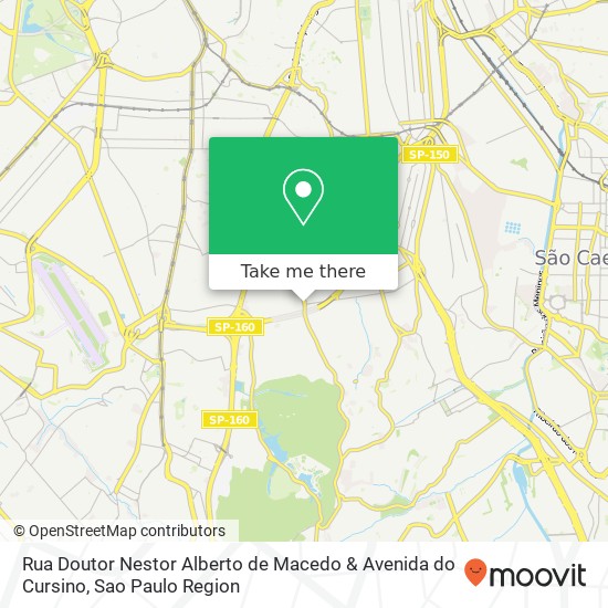 Mapa Rua Doutor Nestor Alberto de Macedo & Avenida do Cursino