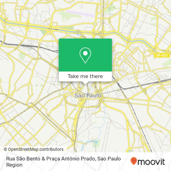 Rua São Bento & Praça Antônio Prado map