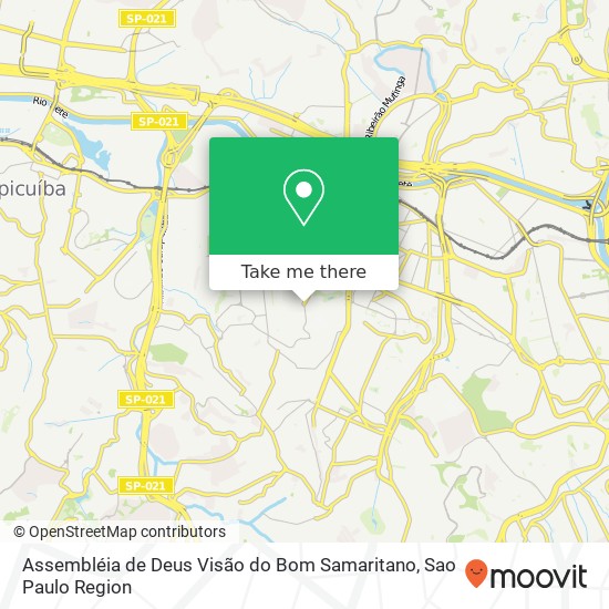 Assembléia de Deus Visão do Bom Samaritano map