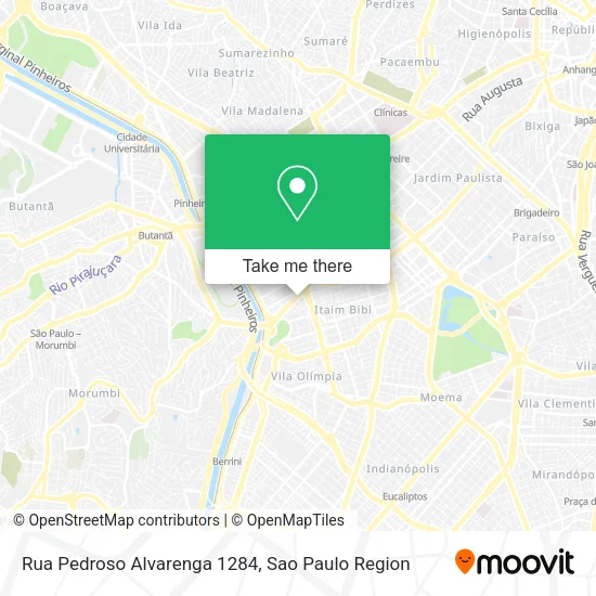 Rua Pedroso Alvarenga 1284 map