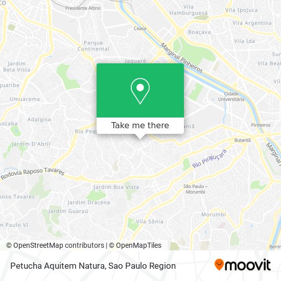Petucha Aquitem Natura map