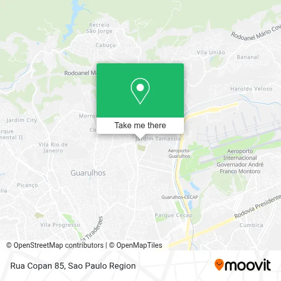 Rua Copan 85 map