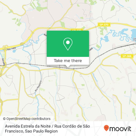 Avenida Estrela da Noite / Rua Cordão de São Francisco map