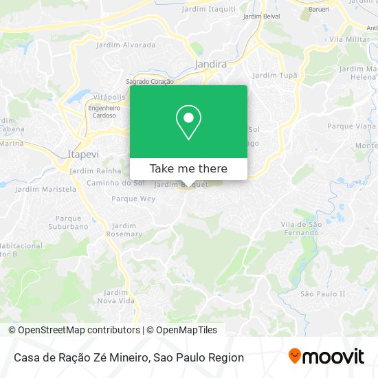 Mapa Casa de Ração Zé Mineiro