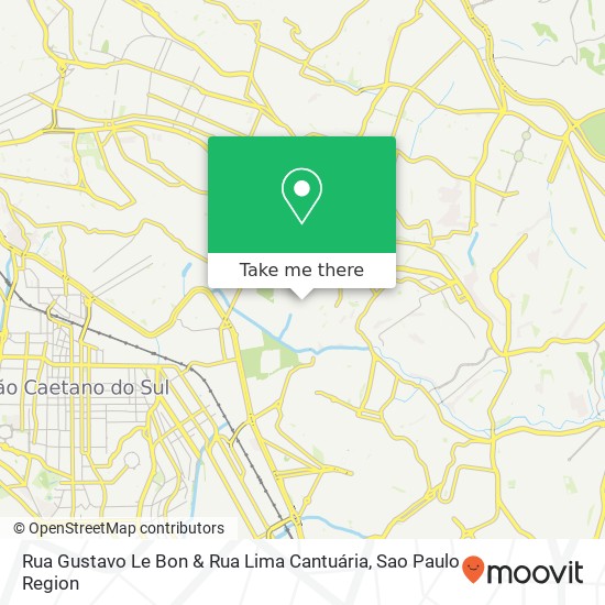 Mapa Rua Gustavo Le Bon & Rua Lima Cantuária