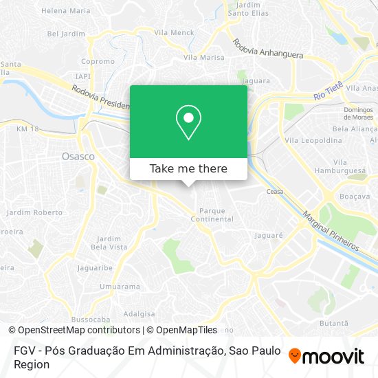 Mapa FGV - Pós Graduação Em Administração