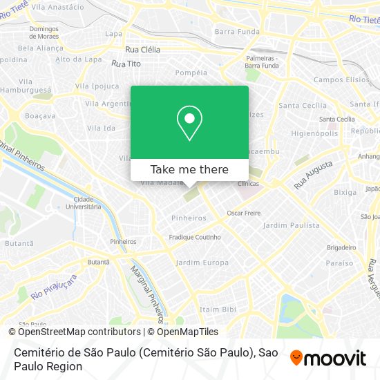 Cemitério de São Paulo map