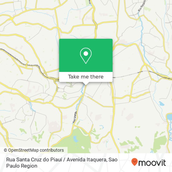Mapa Rua Santa Cruz do Piauí / Avenida Itaquera