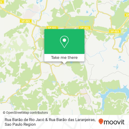 Mapa Rua Barão de Rio Jacó & Rua Barão das Laranjeiras