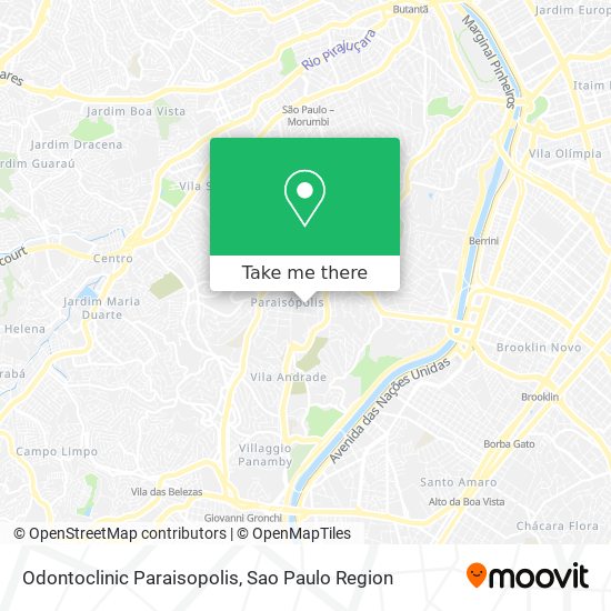 Odontoclinic Paraisopolis map