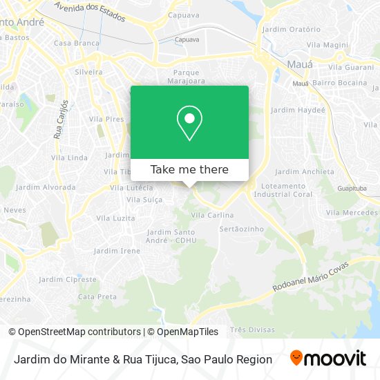 Jardim do Mirante & Rua Tijuca map