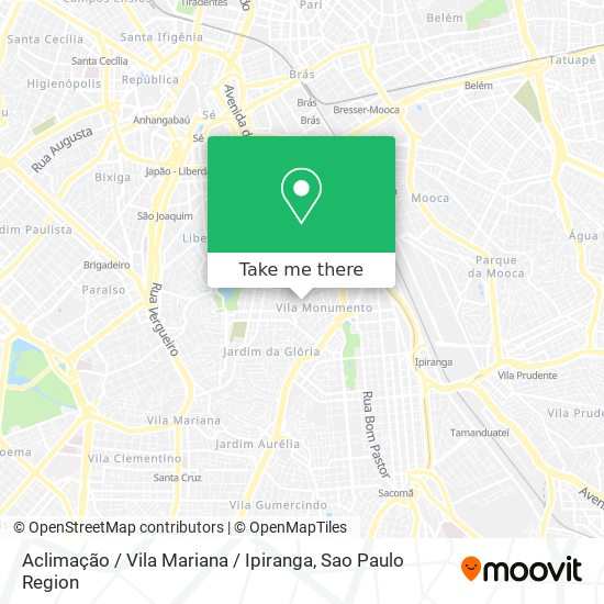 Aclimação / Vila Mariana / Ipiranga map