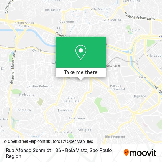 Rua Afonso Schmidt 136 - Bela Vista map