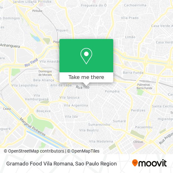 Gramado Food Vila Romana map