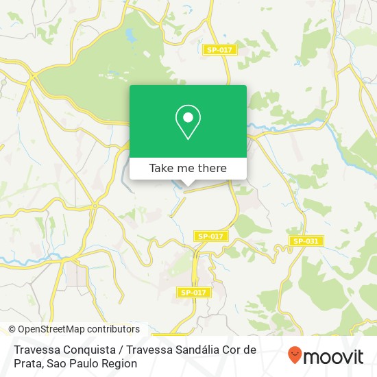 Travessa Conquista / Travessa Sandália Cor de Prata map