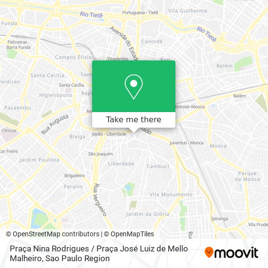 Praça Nina Rodrigues / Praça José Luiz de Mello Malheiro map