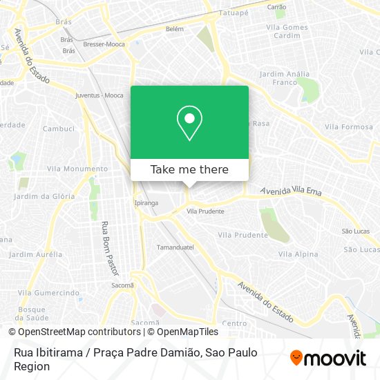 Rua Ibitirama / Praça Padre Damião map