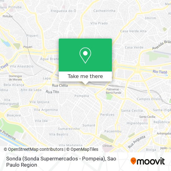 Sonda (Sonda Supermercados - Pompeia) map