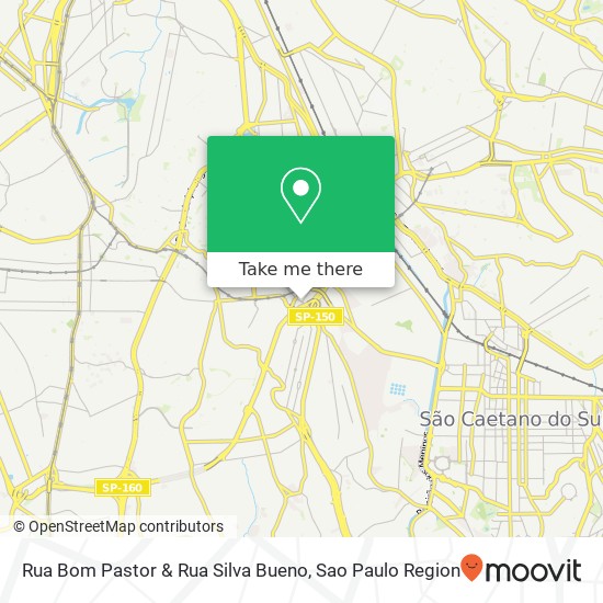 Rua Bom Pastor & Rua Silva Bueno map