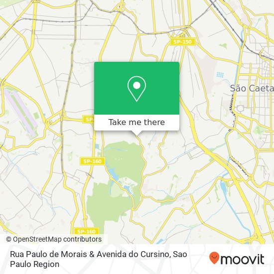 Mapa Rua Paulo de Morais & Avenida do Cursino
