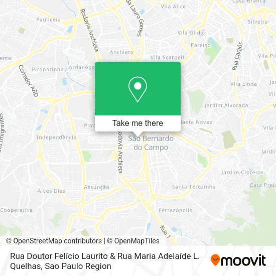 Rua Doutor Felício Laurito & Rua Maria Adelaíde L. Quelhas map