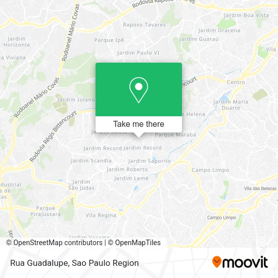 Rua Guadalupe map