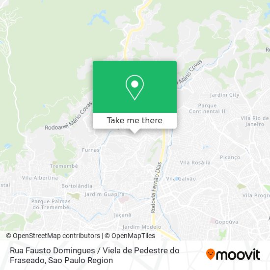 Rua Fausto Domingues / Viela de Pedestre do Fraseado map