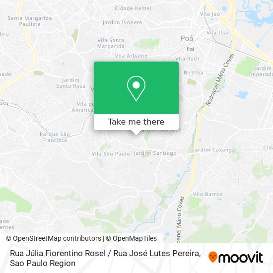 Rua Júlia Fiorentino Rosel / Rua José Lutes Pereira map