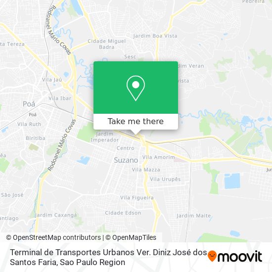 Terminal de Transportes Urbanos Ver. Diniz José dos Santos Faria map