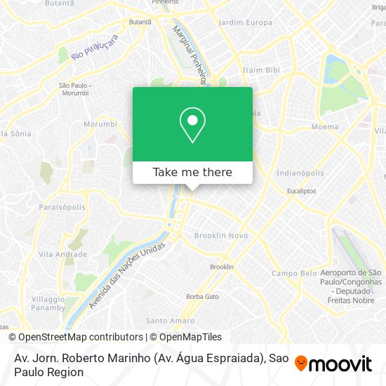 Av. Jorn. Roberto Marinho (Av. Água Espraiada) map