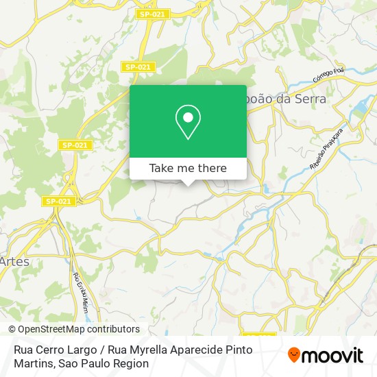 Rua Cerro Largo / Rua Myrella Aparecide Pinto Martins map