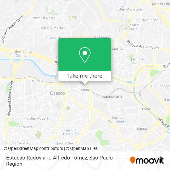 Estação Rodoviário Alfredo Tomaz map