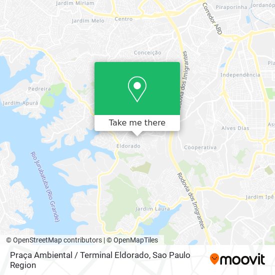 Mapa Praça Ambiental / Terminal Eldorado