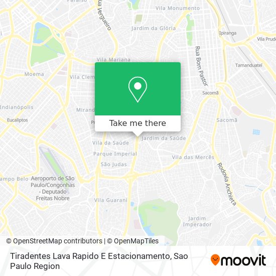 Mapa Tiradentes Lava Rapido E Estacionamento