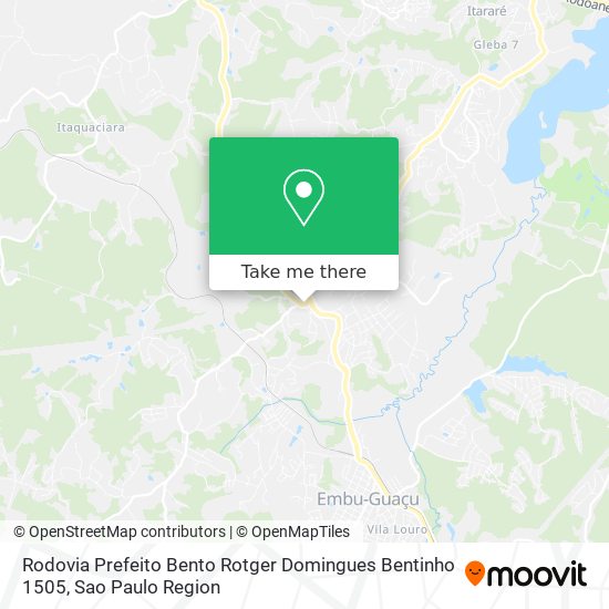 Rodovia Prefeito Bento Rotger Domingues Bentinho 1505 map