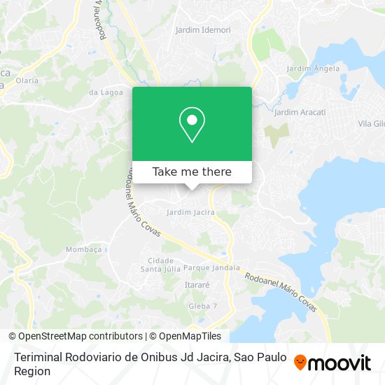 Teriminal Rodoviario de Onibus Jd Jacira map