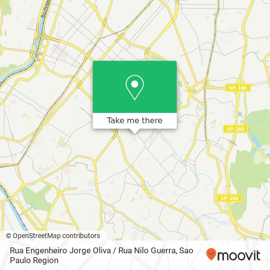 Mapa Rua Engenheiro Jorge Oliva / Rua Nilo Guerra