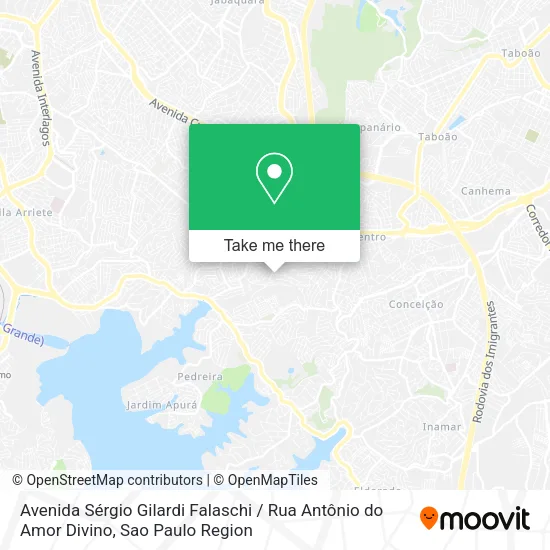 Avenida Sérgio Gilardi Falaschi / Rua Antônio do Amor Divino map