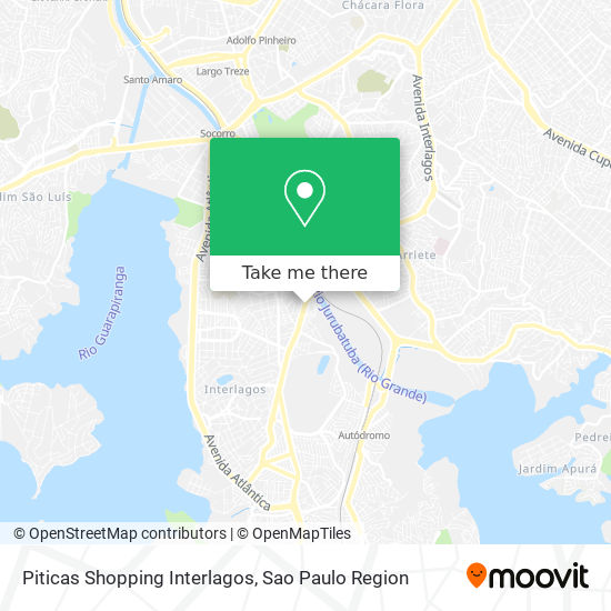 Mapa Piticas Shopping Interlagos