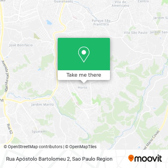 Rua Apóstolo Bartolomeu 2 map
