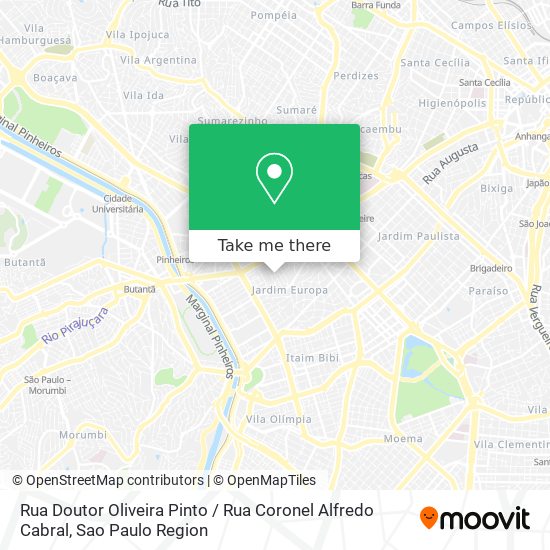 Rua Doutor Oliveira Pinto / Rua Coronel Alfredo Cabral map