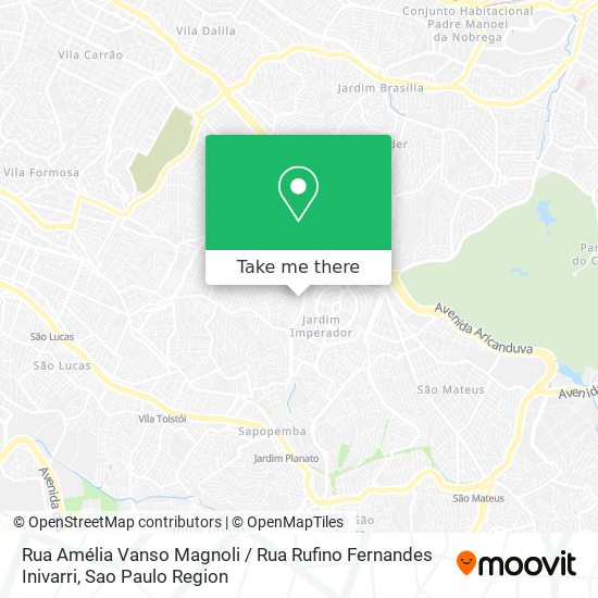 Rua Amélia Vanso Magnoli / Rua Rufino Fernandes Inivarri map
