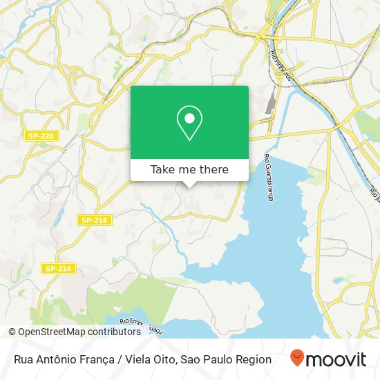 Rua Antônio França / Viela Oito map