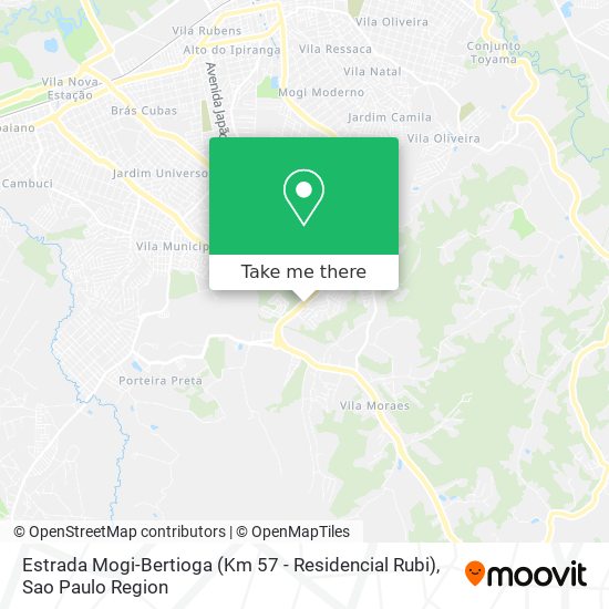 Estrada Mogi-Bertioga (Km 57 - Residencial Rubi) map