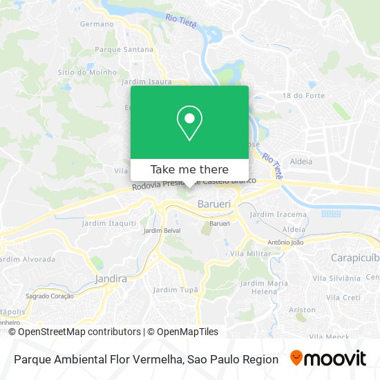Parque Ambiental Flor Vermelha map