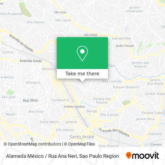 Alameda México / Rua Ana Neri map