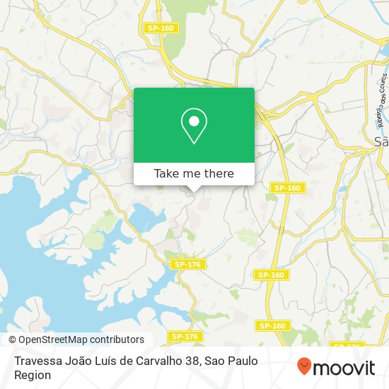 Mapa Travessa João Luís de Carvalho 38