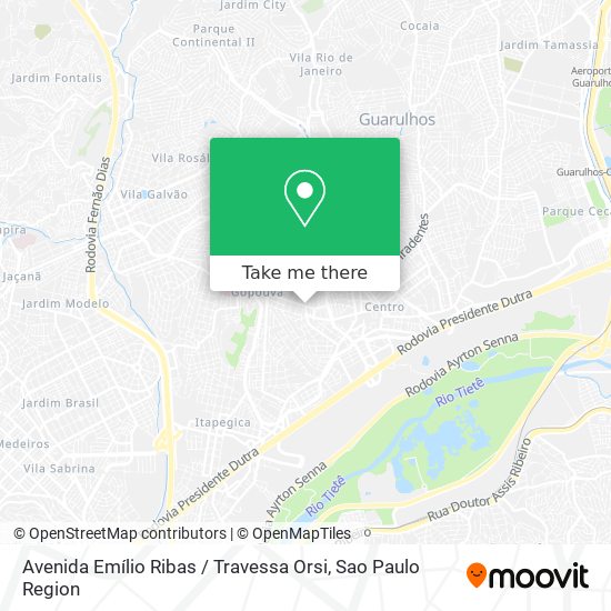 Avenida Emílio Ribas / Travessa Orsi map
