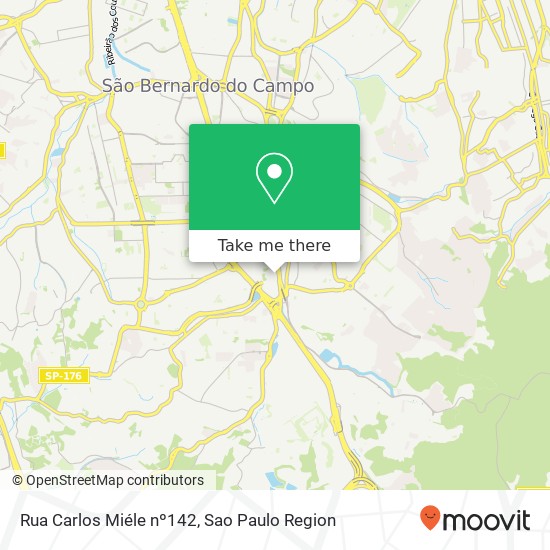 Mapa Rua Carlos Miéle nº142
