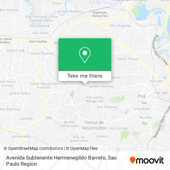 Avenida Subtenente Hermenegildo Barreto map